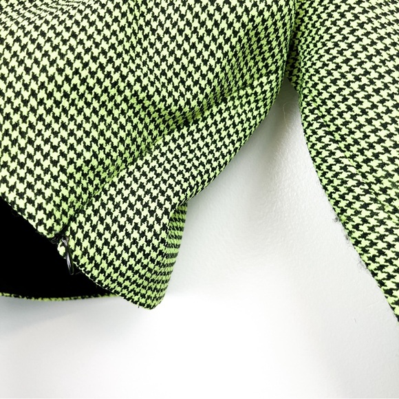 Zara Green and Black Checkered Crop Top - Picture 5 of 13